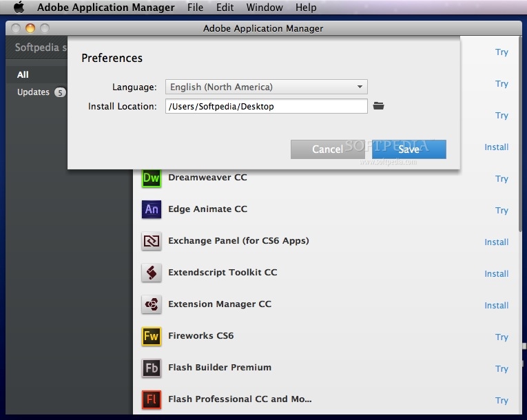 Adobe application manager download mac os x